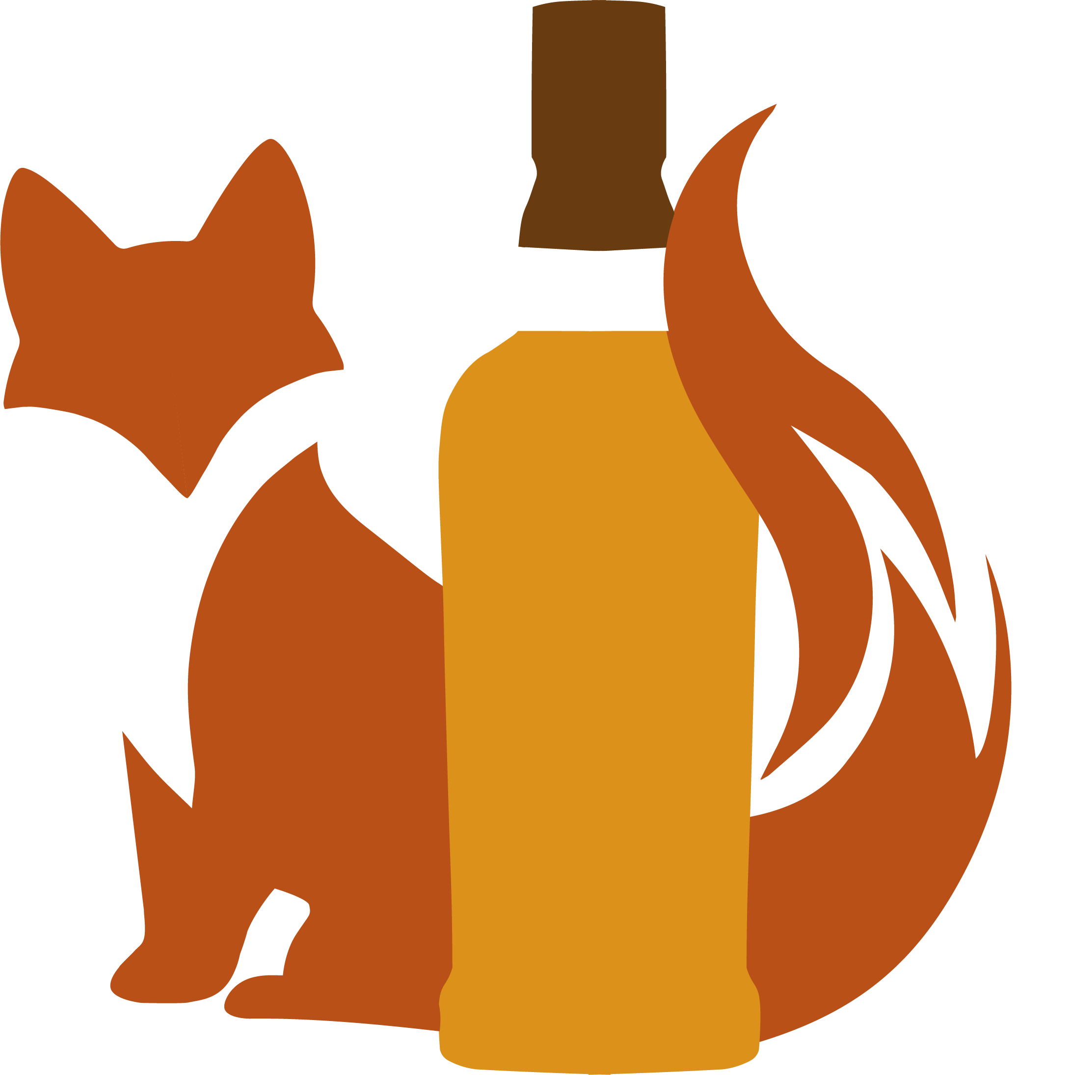 Fox in the bottle Logo